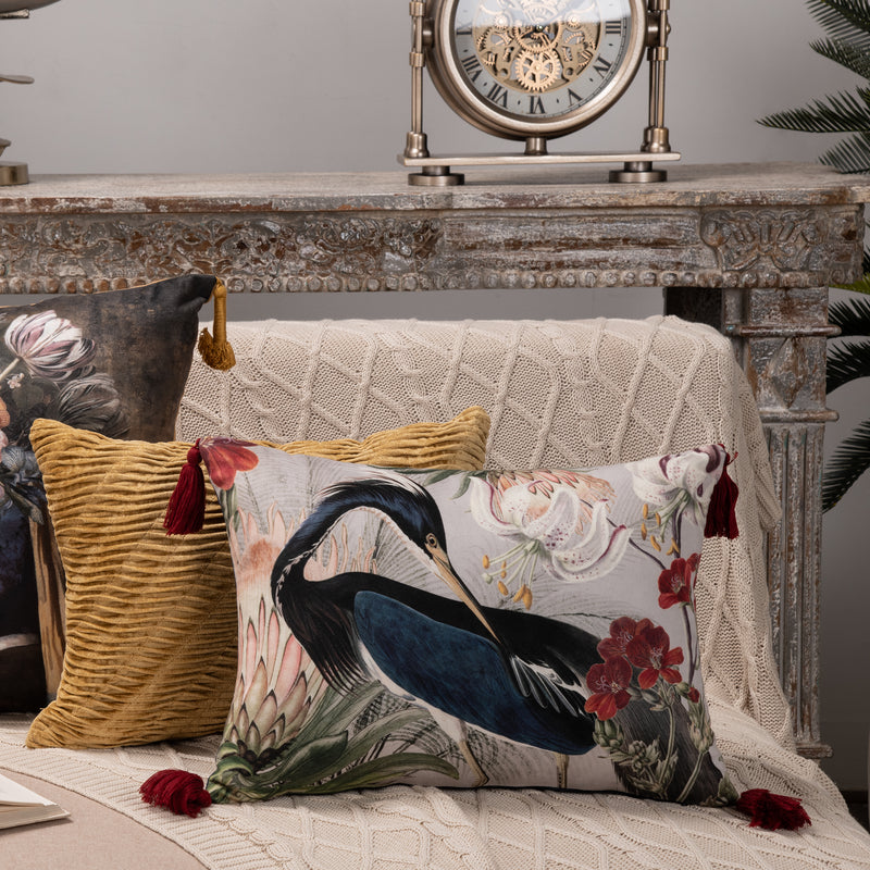 Benito Yellow Pleated Cushion Cover