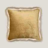 Hazel Green & Yellow Reversible Cushion Cover