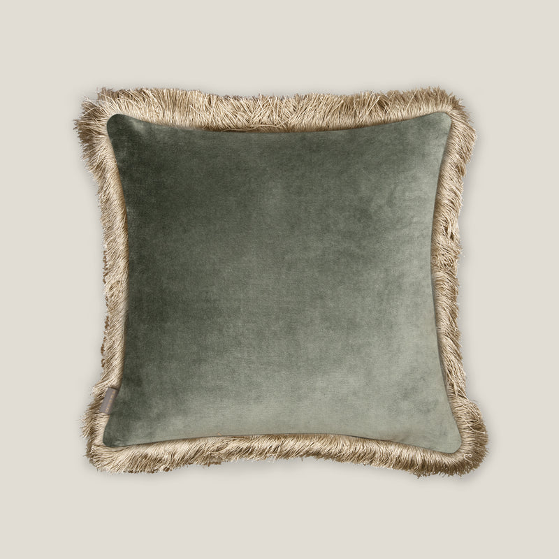 Rowan Light Green & Dark Green Reversible Cushion Cover