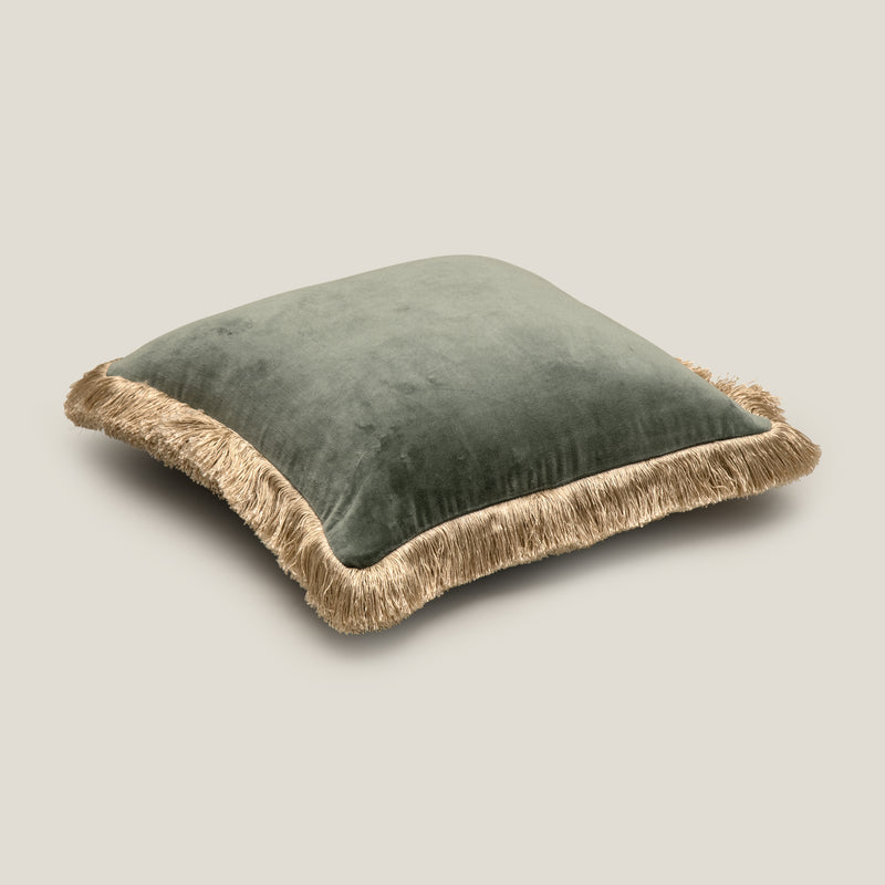 Rowan Light Green & Dark Green Reversible Cushion Cover