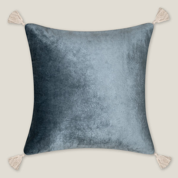 Luna Emb. Blue Cushion Cover