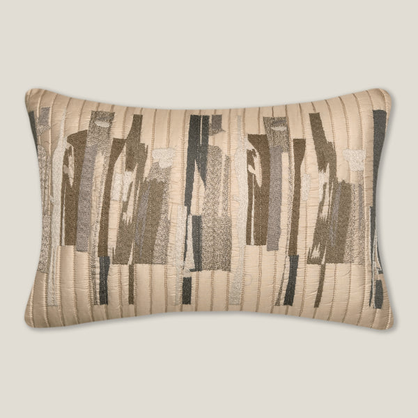 Wren Emb. Beige Cushion Cover