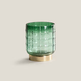 Xanthe Green Glass Votive