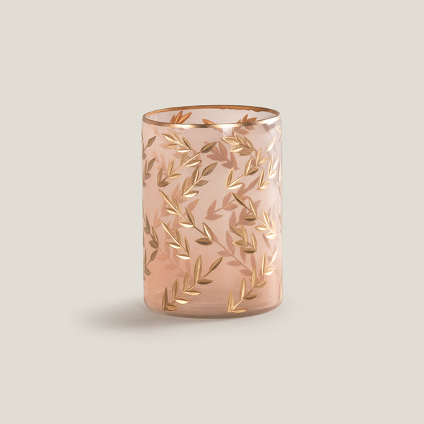 Folia Blush Glass Votive