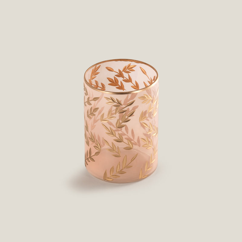 Folia Blush Glass Votive