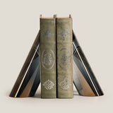 Cylindrus Grey Crystal Bookend Set of 2