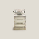 Shimmer Grey Square Candle Holder