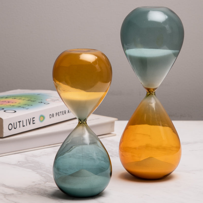 Timeless Amber & Teal Hourglass S