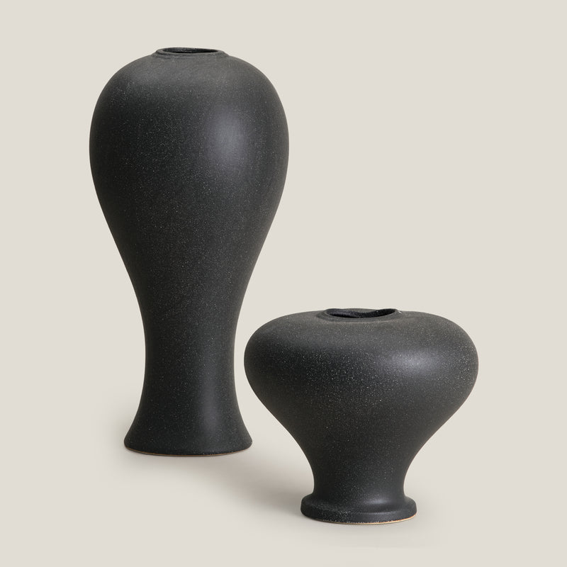 Noir Black Vase S