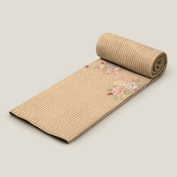 Alaqua Beige Emb. Bedspread