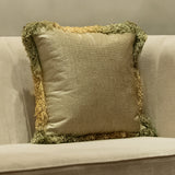 Java Sage Green & Yellow Reversible Cushion Cover