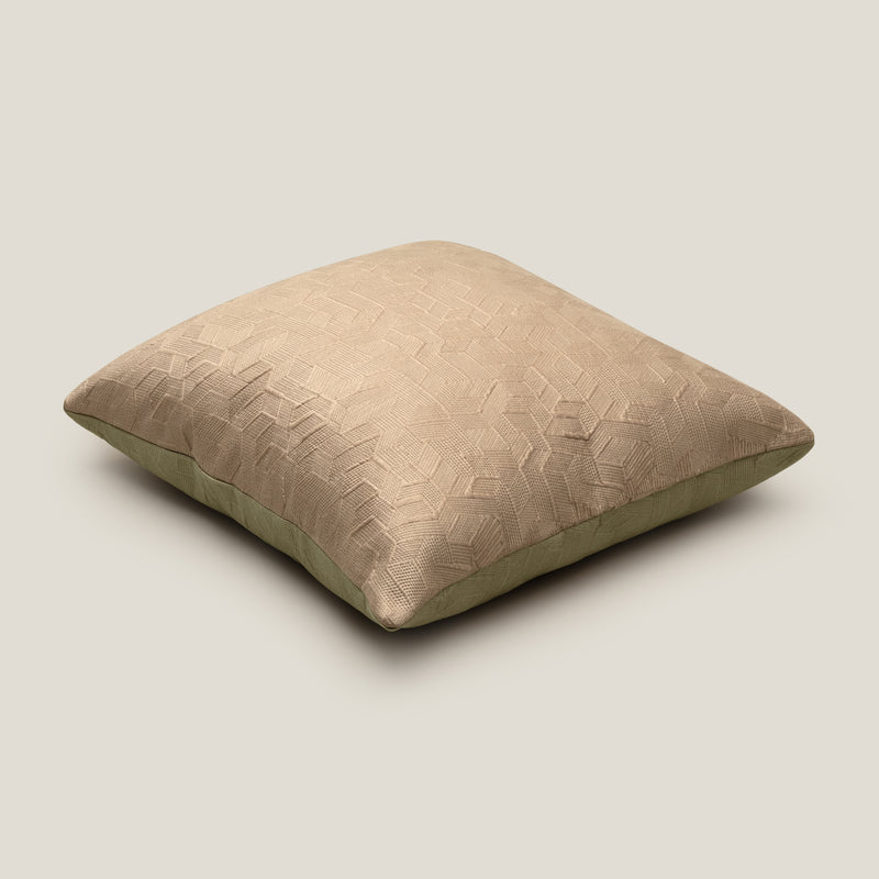 Anira Sage Green & Beige Reversible Euro Cover