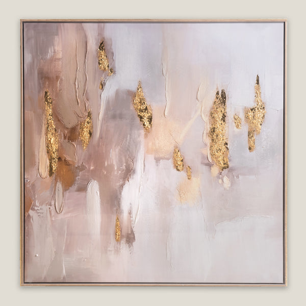 Momentum Beige Framed Canvas