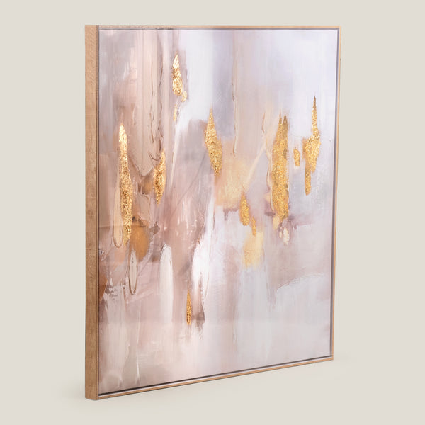 Momentum Beige Framed Canvas