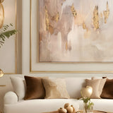 Momentum Beige Framed Canvas