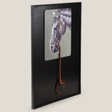Bridle Black Framed Canvas