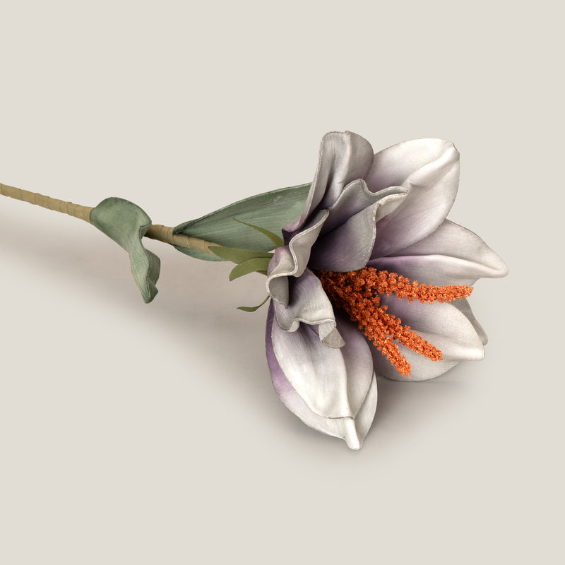 Purple & Orange Firefly Faux Flower