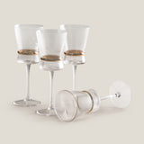 Grandeur Gold Gilded Wine Glass Set of 4