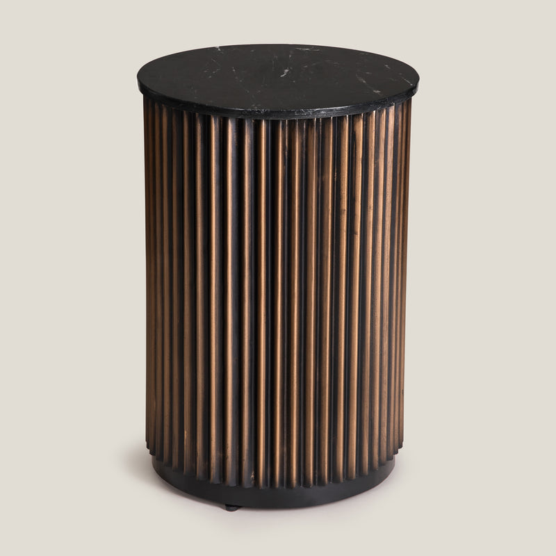 Prado Black & Gold Side Table