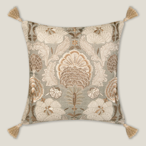 Marlene Grey Emb. Cushion Cover