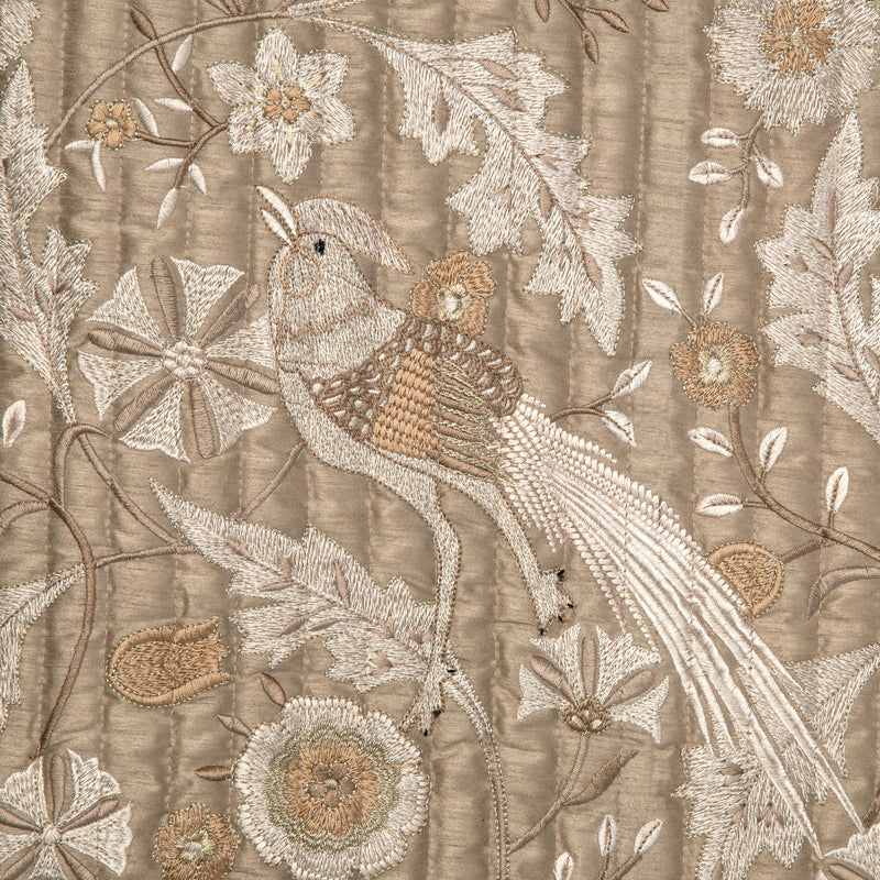Silvia Beige Emb. Bedspread