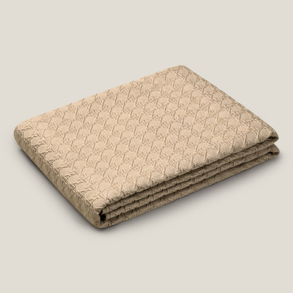 Velez Beige & Off White Reversible Bedspread