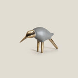 Kingfisher Grey & Gold Bird