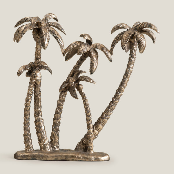 Tropical Coconut Tree Gold Decor