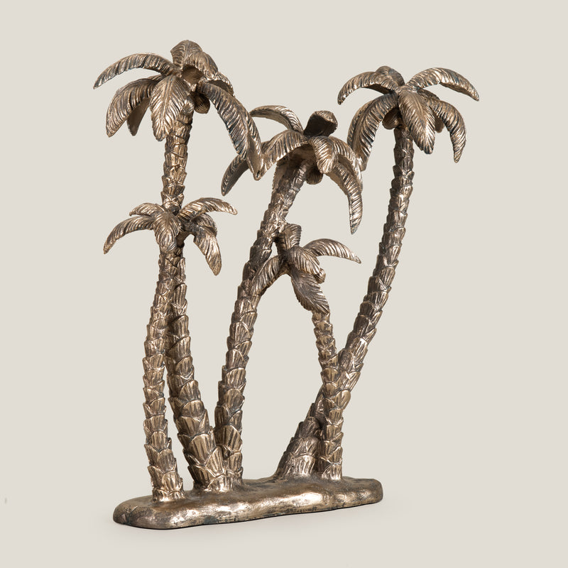 Tropical Coconut Tree Gold Decor