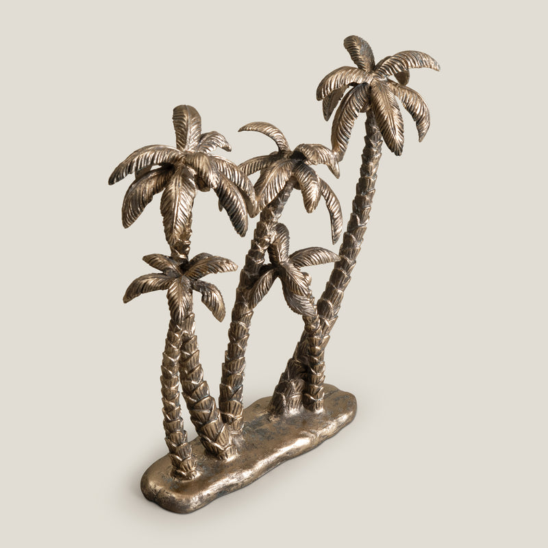 Tropical Coconut Tree Gold Decor