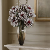 Grey & Red Primsrose Faux Flower