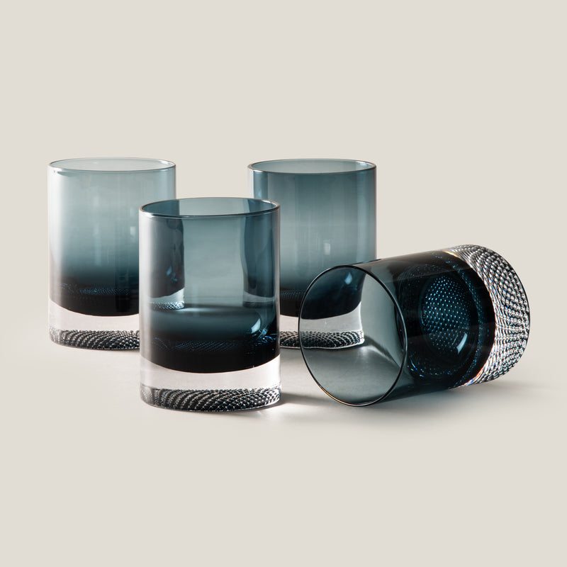 Twilight Blue Whiskey Glass Set Of 4