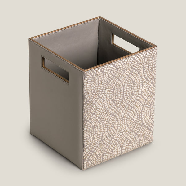 Orbit Grey Emb. Dustbin