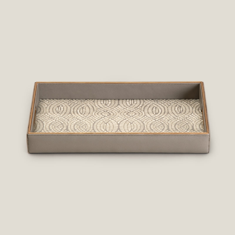 Orbit Grey Emb. Serving Tray