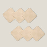 Checkered Beige Coaster Set of 6