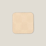 Checkered Beige Coaster Set of 6