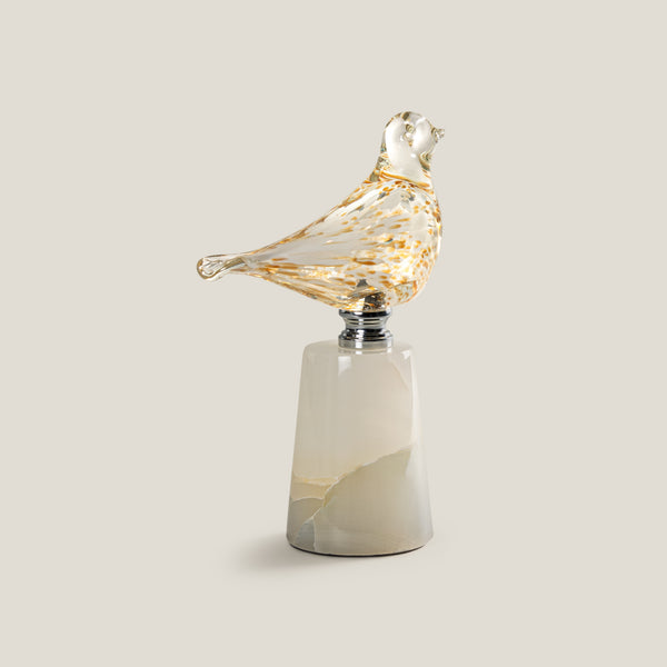Luxe Lark Gold Bird Sculpture L