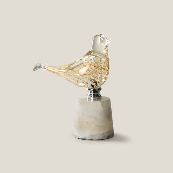 Luxe Lark Gold Bird Sculpture S