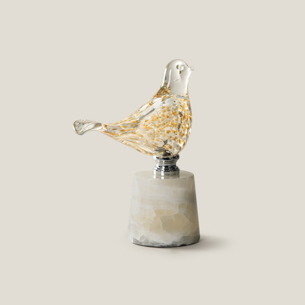 Luxe Lark Gold Bird Sculpture S