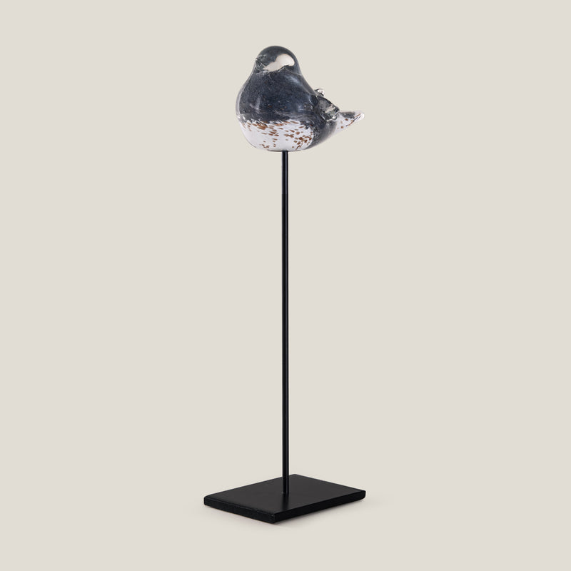 Shadow Lark Grey Bird Sculpture L