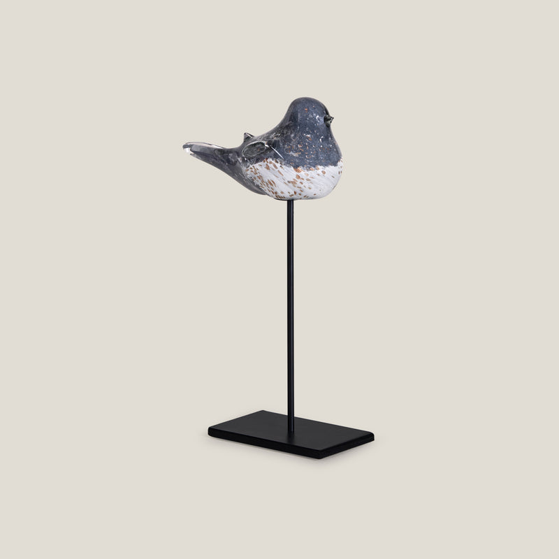 Shadow Lark Grey Bird Sculpture S