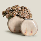 Almeta Brown Metal Vase S