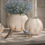 Almeta Brown Metal Vase L