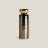 Mistique Grey & Gold Candle Holder S