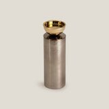 Mistique Grey & Gold Candle Holder S