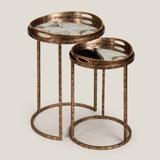 Atlas Clear Round Nest of Tables