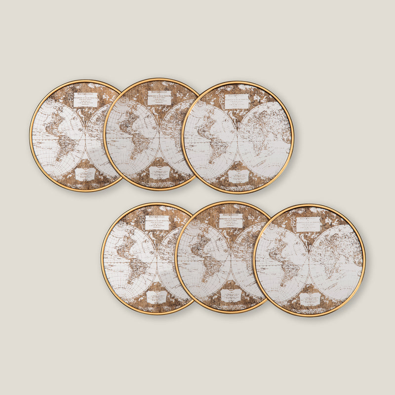 Atlas Clear Coaster Set of 6
