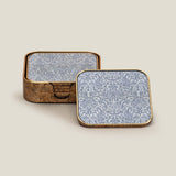 Leafscape Blue Coaster Set of 6