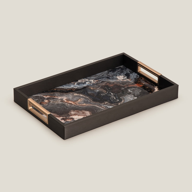 Vapour Grey Rectangle Serving Tray