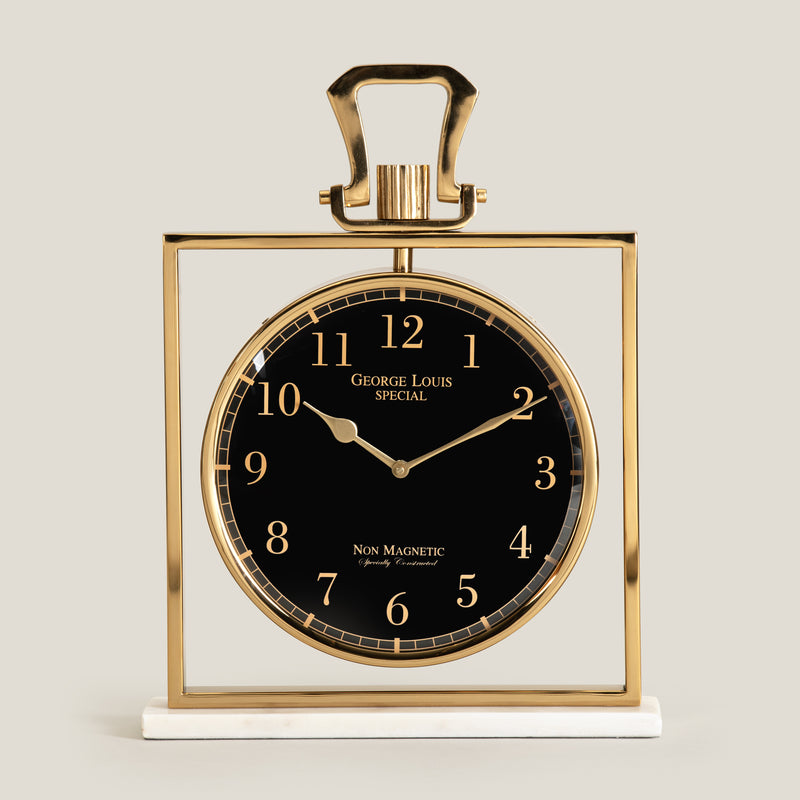 Fairview Gold Table Clock